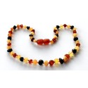 Raw Baroque Amber Teething necklace BR24