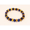 Amber & Lapis Lazuli Bracelet BQ28