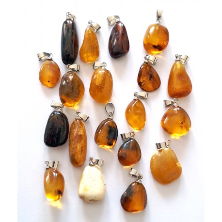 20 Items Amber pendants