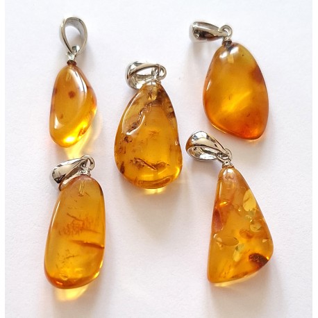 Amber Pendants (5 pc.)
