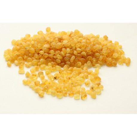 Raw drilled amber beads